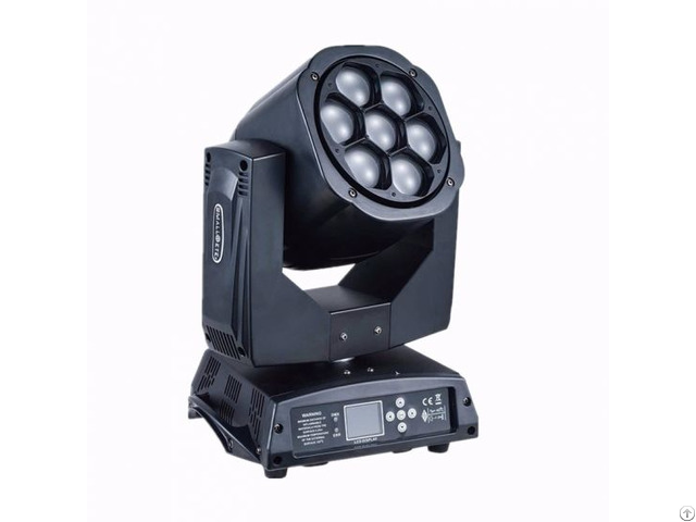 Mini 7pcsx15w 4 In 1 Led Bee Eye Zoom Moving Head Wash Light