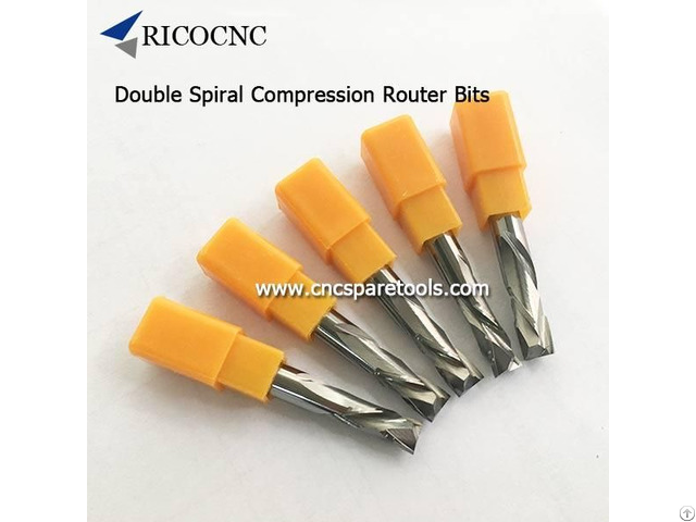 Carbide Compression Router Bits Double Spiralbits For Mdf Laminate Carving