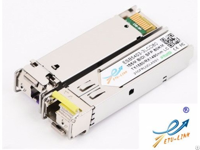 New Sfp 155m Bidi 80km Optical Transceiver Cisco Huawei