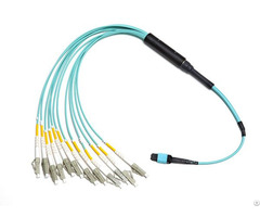 Mtp Mpo 4 Duplex Lc Fiber Optic Harness Breakout Fanout Cable