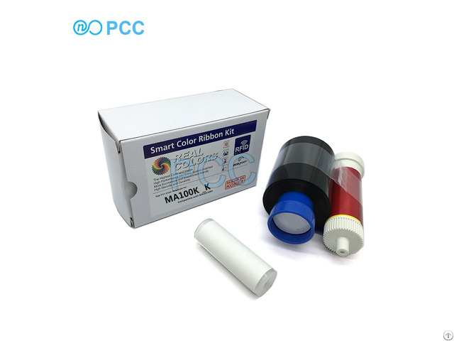 Compatible Magicard Ma100 Ymcko Color Ribbons 100 Prints Roll