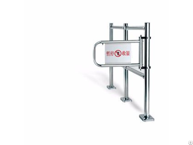 Specially Designed Easy Open Stainless Steel Cashier Checkout Access Gate