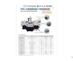 Gooda Cnc Duplex Milling Machine Th 1000nc 1200nc