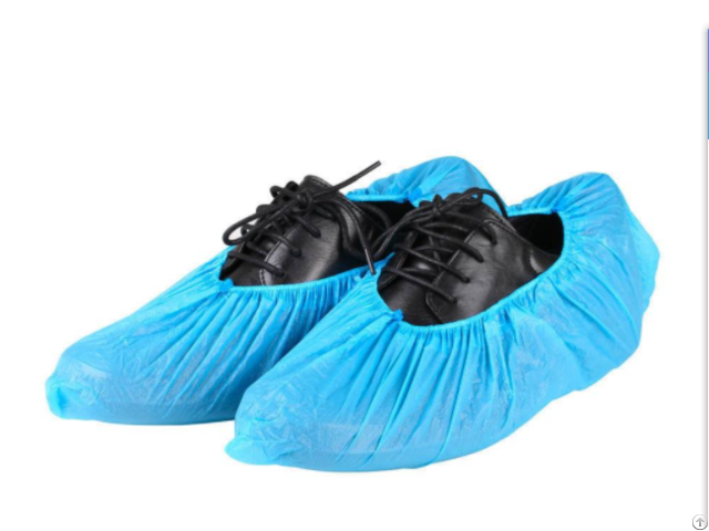 Plastic Disposable Polyethylene Pe Shoe Covers For Waterproof And Durable With Elastic