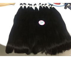 Virgin Hair Bulk Straight #1b 24 Inches