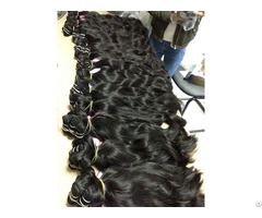 Vietnam Hair Machine Weft #1b Natural Wavy 20