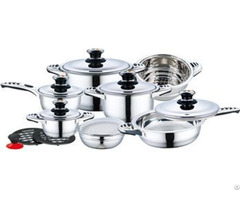 16pcs Cheap Price Stainless Steel Cookware Set With Bakelite Mix Handle