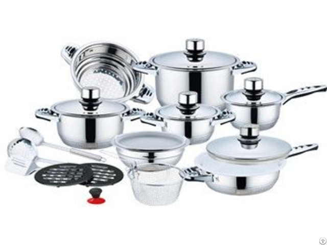 Stainless Steel Cookware Set With Ceramic Coating