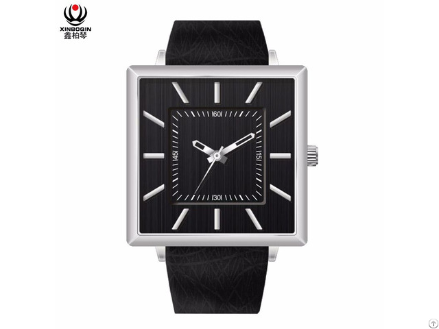 Xinboqin Fashion Simple Ultra Thin Square Student Unisex Wrist Watch