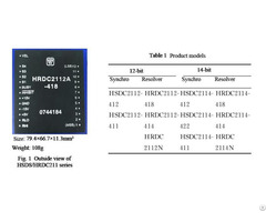 Synchro Resolver To Digital Converters Hsdc Hrdc211 Series