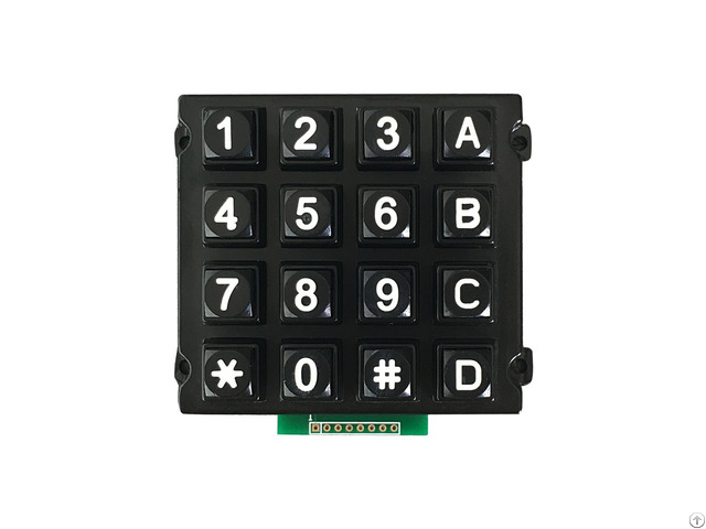 Rugged 16 Keys 4x4 Matrix Array Zinc Alloy Access Control Systom Keypad