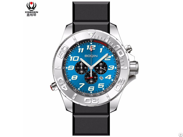 Xinboqin Mens Water Proof 10atm Silicon Luxury Brand High Quality Watch Custom Logo