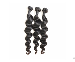 9a Peruvian Loose Wave 3 Bundles Human Virgin Hair Weave