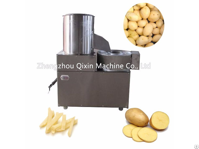 Potato Chips Cleaning Peeling And Cutting Machine