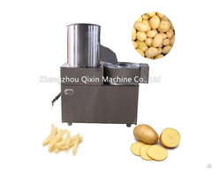 Potato Chips Cleaning Peeling And Cutting Machine