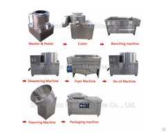 50kg H Semi Automatic Fresh Potato Chips Making Machine