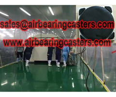 Air Bearing Casters Application With Instruction