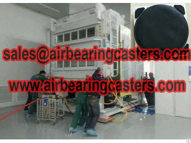 Air Moving Casters 60 Tons Capacity Equipment