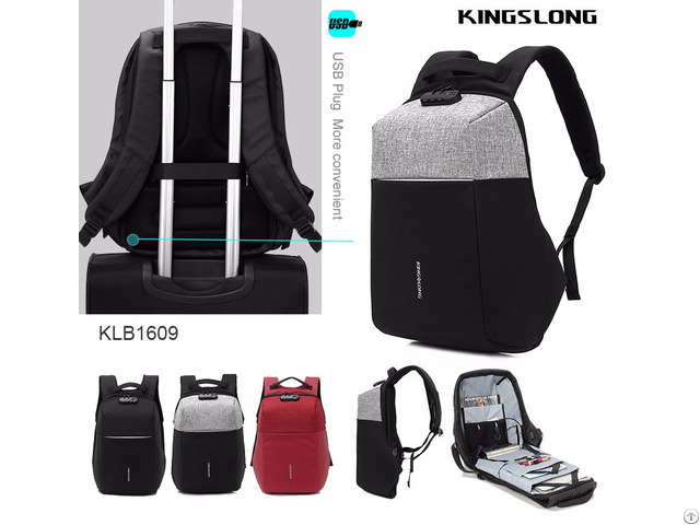Trendy Anti Theft Backpack With Usb Recharge