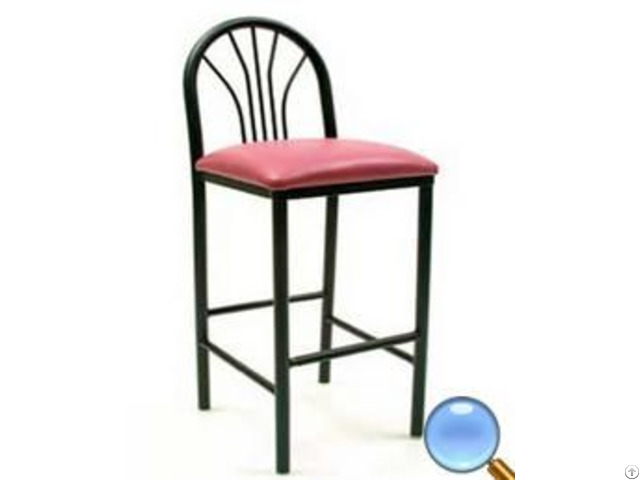 Environmental Standard Metal Frame Bar Stool Round Steel Tube With Sponge