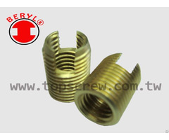 Self Tapping Threaded Insert Slotted