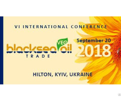 Vi International Conference Black Sea Oil Trade 2018 September 20 Kyiv