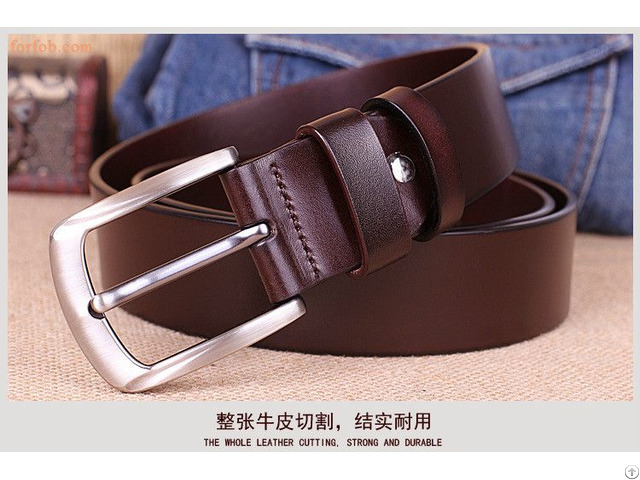 Top Cow Genuine Leather Men Belts Newest Arrival Hot Design Jeans Belt For Male