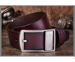 Men Genuine Pin Belts Buckle Wholesale Real Leather Belt