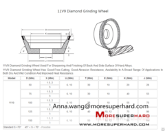 11v9 Diamond Grinding Wheel