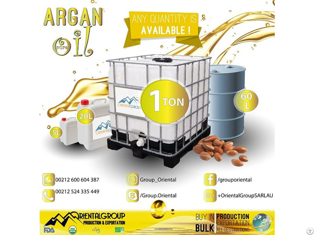 100 Percent Pure And Organic Argan Oil In Bulk