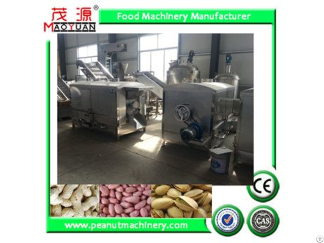 Stainless Steel Batch Rotary Drum Roaster Peanut Roasting Machine