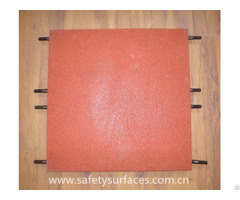 Pin Hole Outdoor Playground Rubber Flooring Crumb Recycled Tiles