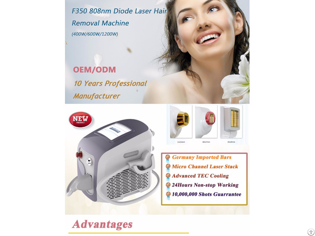 High Power Portable 808nm Diode Laser Hair Removal Machine