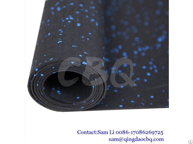 Cbq R15 15 Percent Colorful Epdm Flecks Gym Fitness Rubber Flooring Rolls