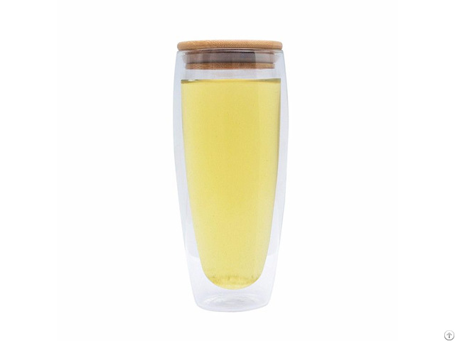 Handmade Double Wall Glass Cup With Lid Glassware Supplier For Wholesale