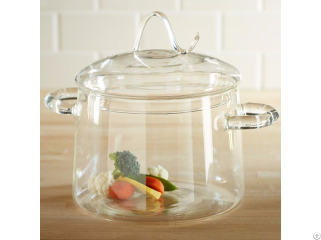 2l Pyrex Clear Transparent Glass Cooking Pot