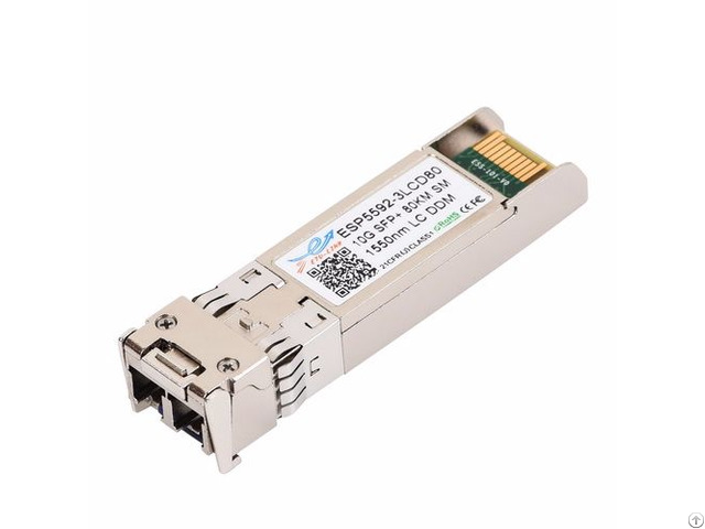 Cisco Compatible 10g 1550nm 80km Sfp Optical Transceiver