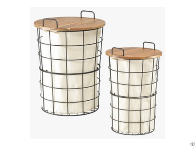 Laundry Storage Baskets With Lid