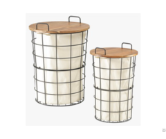 Laundry Storage Baskets With Lid