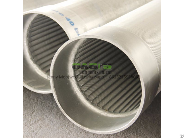 Hot China Supplier Of Wedge Wire Filter Stainless Steel Water Well Screens