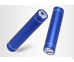 Aluminium 2000mah Power Bank Portable Charger Led Torch Light Flashlight