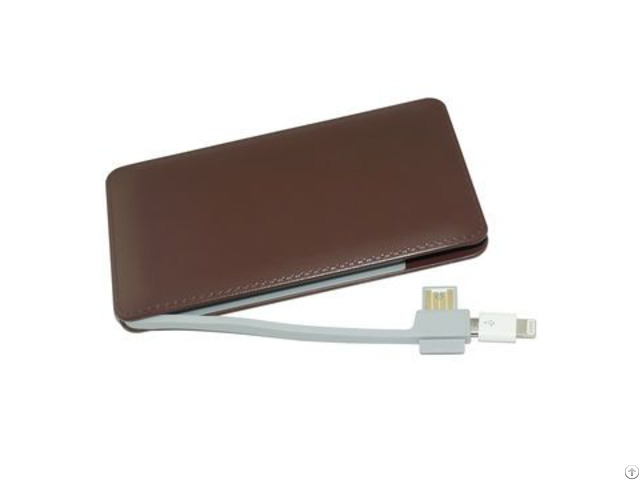 6000mah Built In Cable Power Bank Mobile Phone Charger Portable Travel