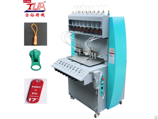 Dongguan 8 Color Pvc Injection Zipper Making Machine