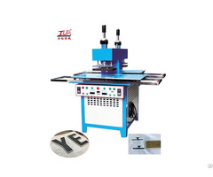 Silicone Trademark Embossing Machine Onto Fabrics