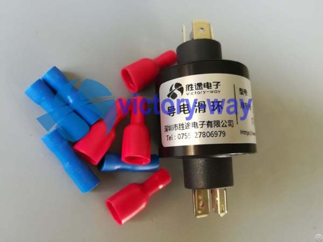 Three Circuits High Current Slip Ring Plug Straightly