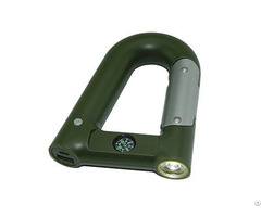 Portable Carabiner Built In Power Bank 2600mah Travel Compass Tool