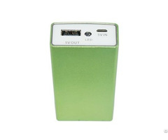 Ultra Thin Portable Aluminum External Battery Charger Slim Power Bank 4000mah Led Promotional