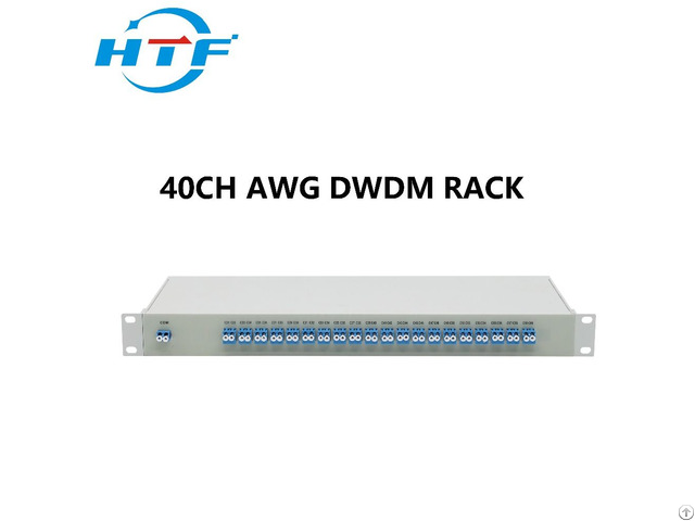 Forty Channels Dual Fiber Dwdm Mux Demux 1u Rack Mount Aawg No Monitor Port