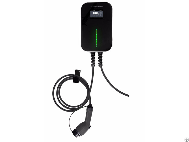 16a 32a Lcd Ev Charging Station With Type1 Plug