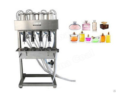 Semi Automatic 4 Heads Vacuum Perfume Filler Liquid Filling Machine Li